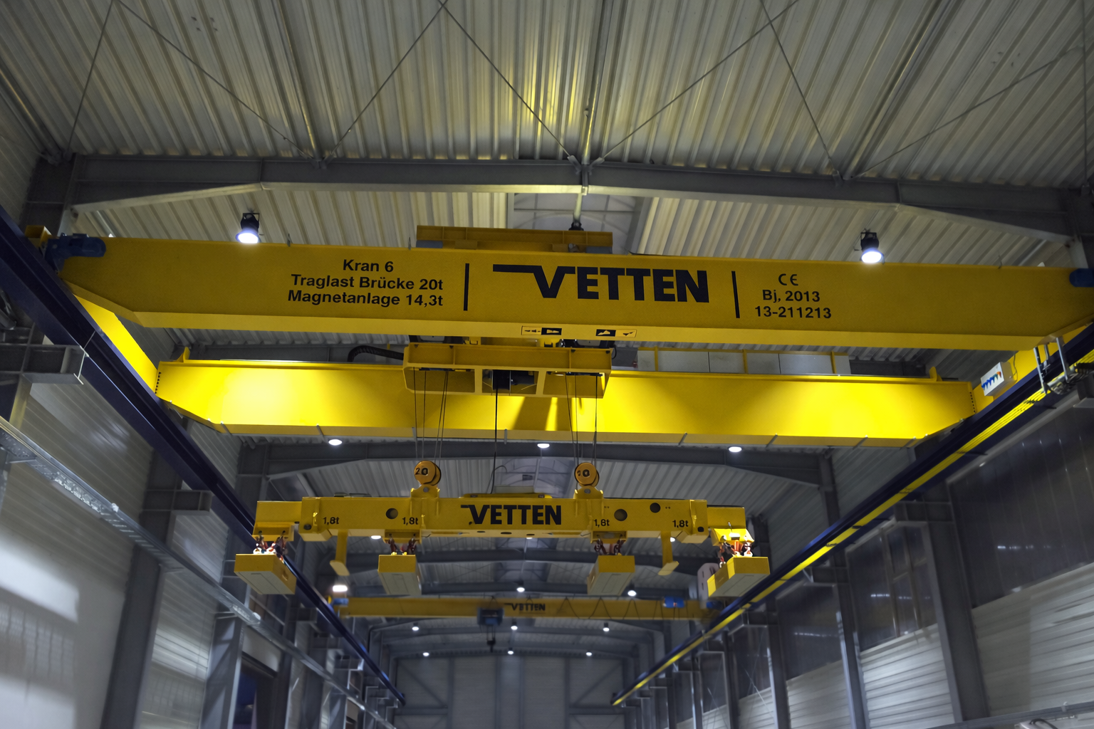 Krananlage in der Produktion